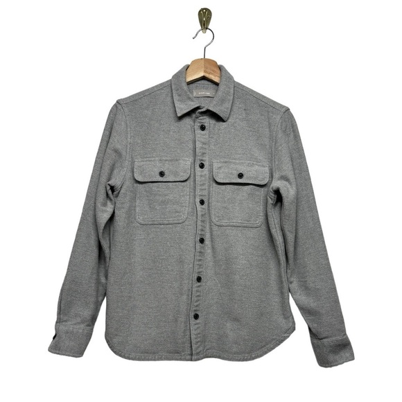 EVERLANE The Heavyweight Overshirt Heathered Gray XS - Picture 6 of 11